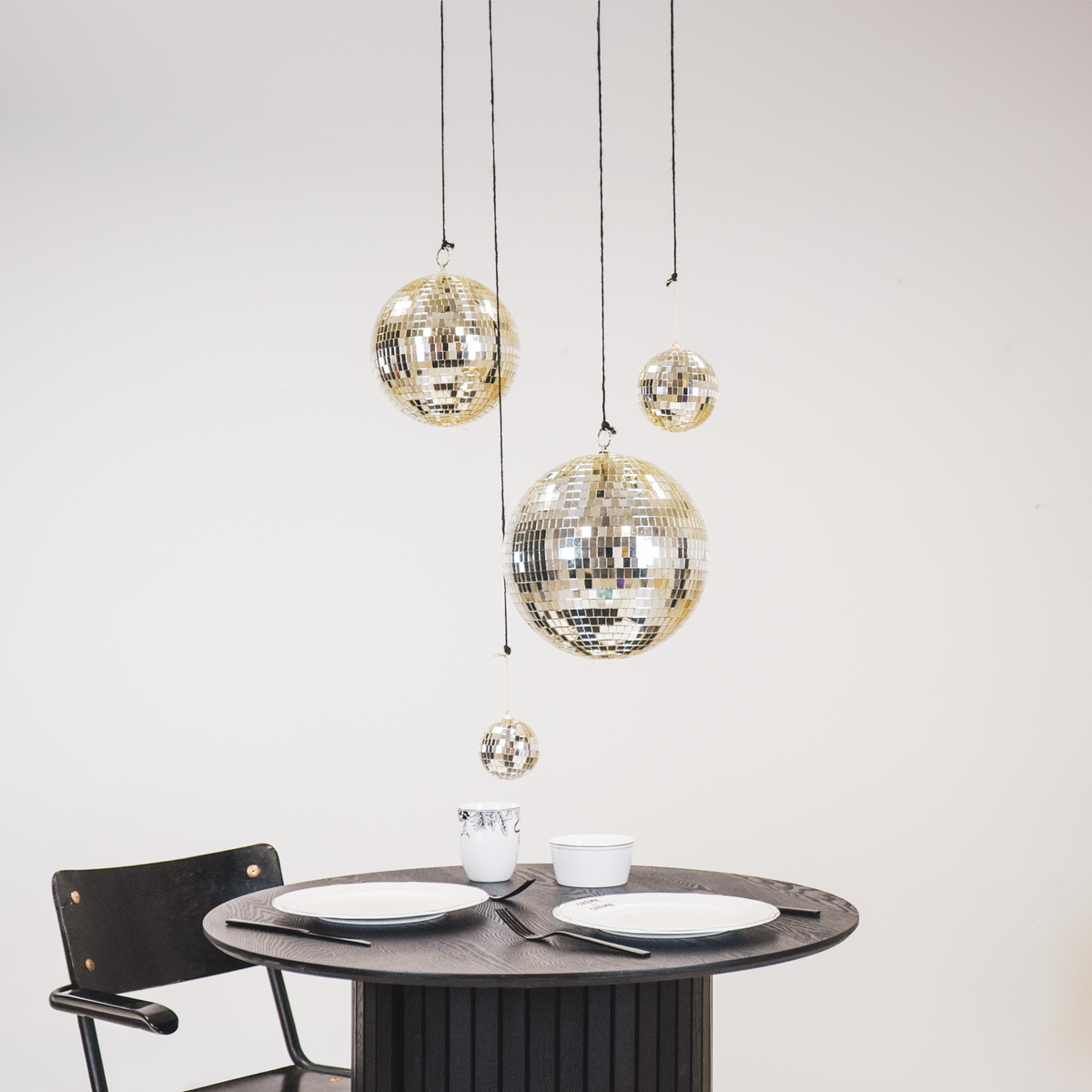 Christmas Decoration - Christmas Ornament - Disco Ball - Foam - Gold - 20x20x20cm