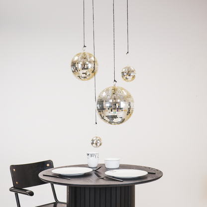 Christmas Decoration - Christmas Ornament - Disco Ball - Foam - Gold - 20x20x20cm