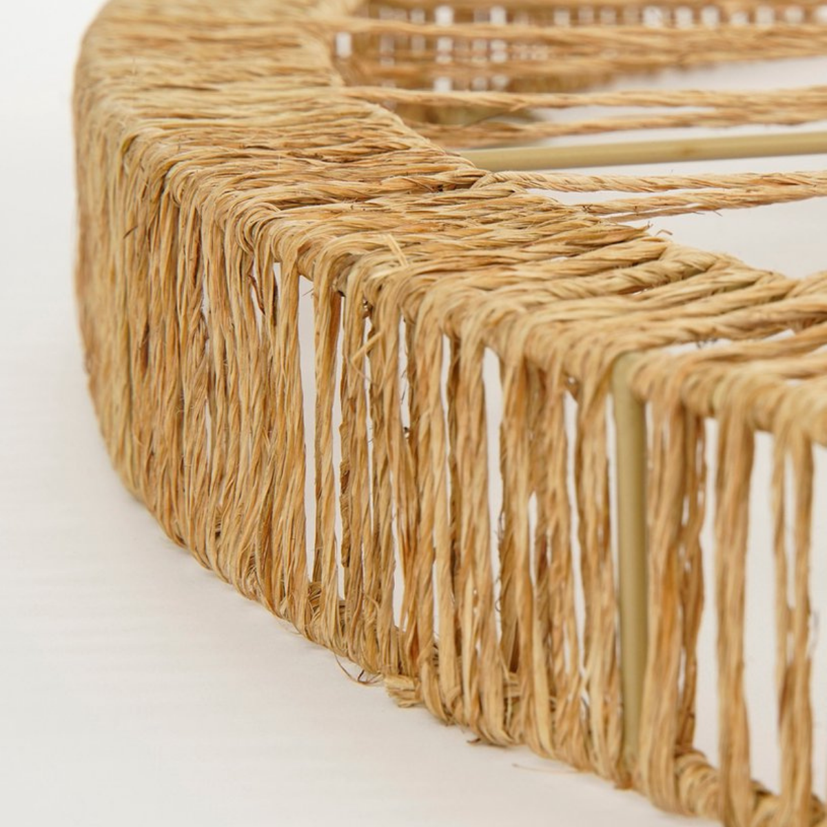 Wandspiegel 60 cm jute lichtbruin