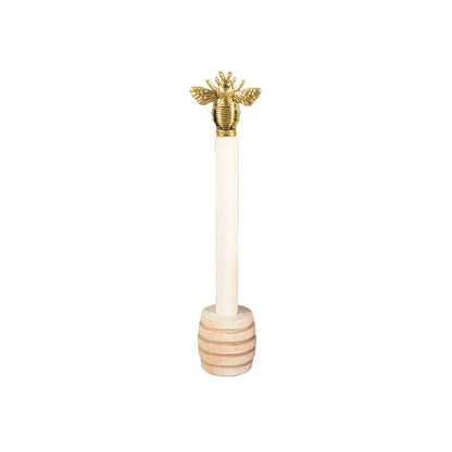 Honinglepel hout goud 10x2x2 cm