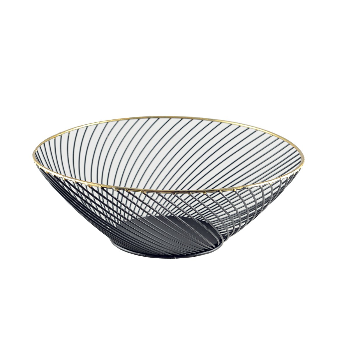 Black Bread Basket gouden grens