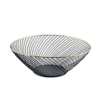 Black Bread Basket gouden grens