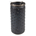 Tealight holder Ø 6x13 cm Grey Glass Tealight holder