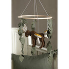Babymobiel rendier 21,5x40 cm groen bruin wit mosterd