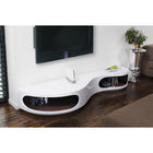 Lowboard 200x50x30 cm white/walnut