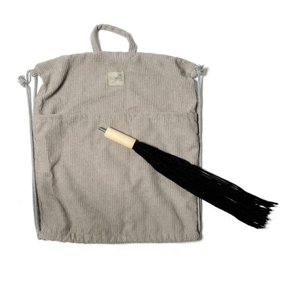 Stokpaard bruin met afneembare staart
