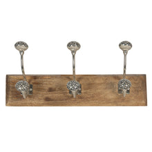 Wall Coat Rack 44x10x17 cm Brown Grey Wood