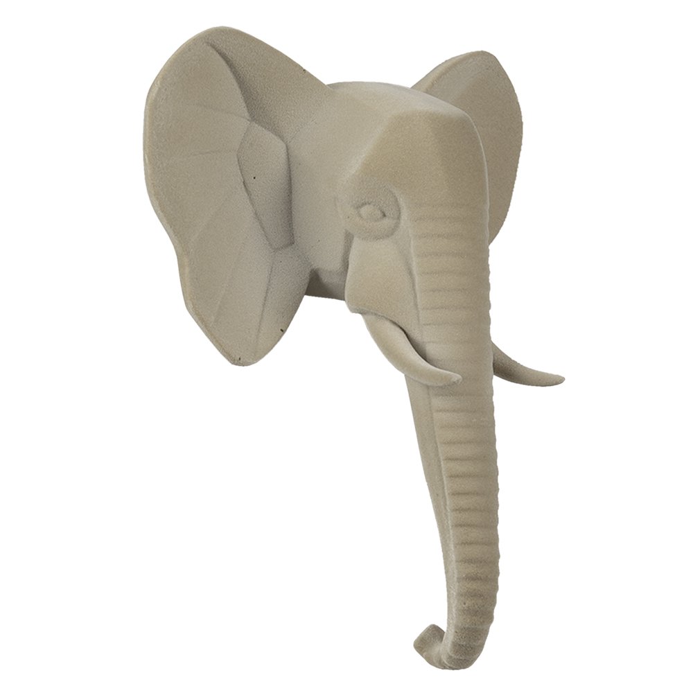 Wall Decoration Beige, Plastic 17x8x21 cm