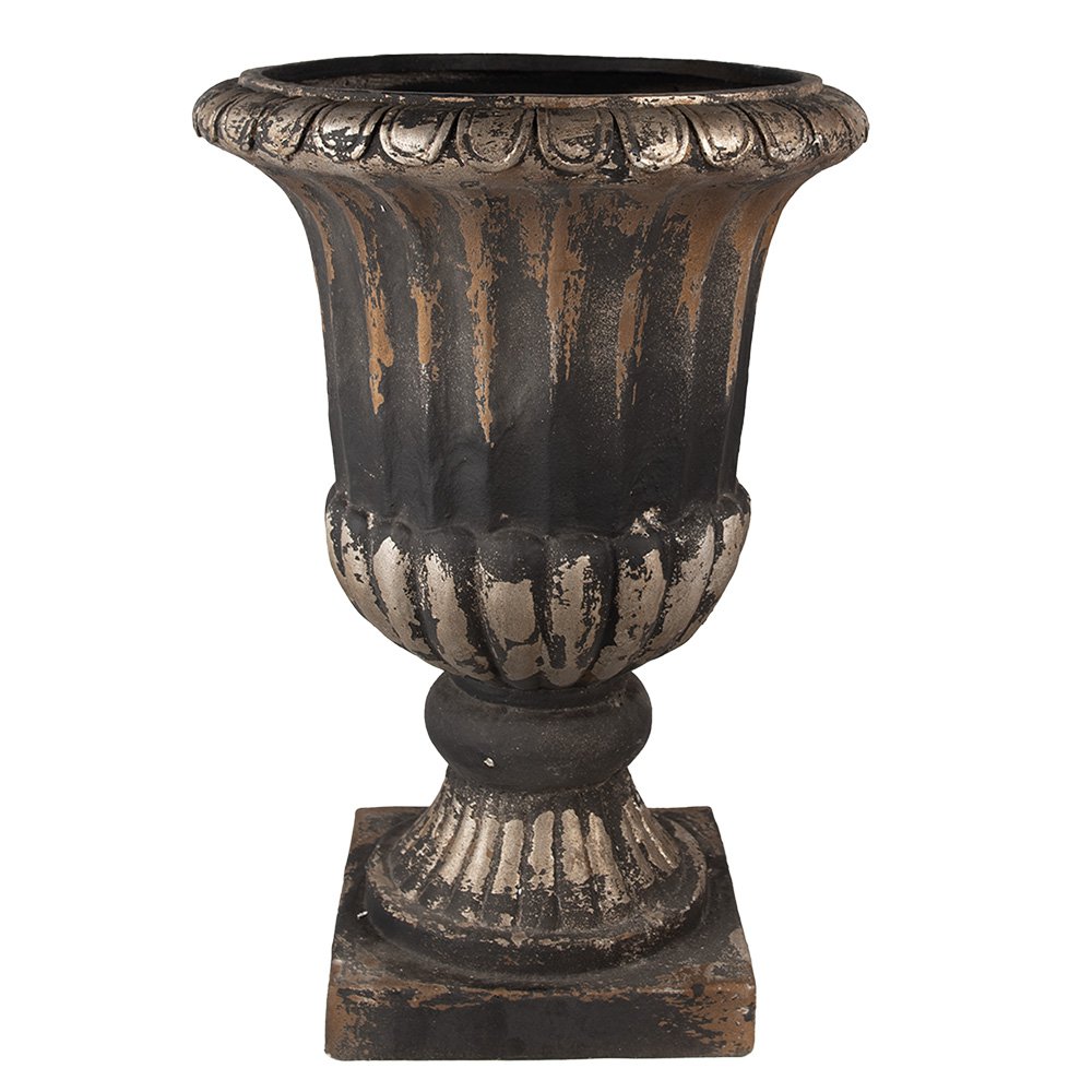 Bloempot Ø 49x72 cm bruin zwart magnesium