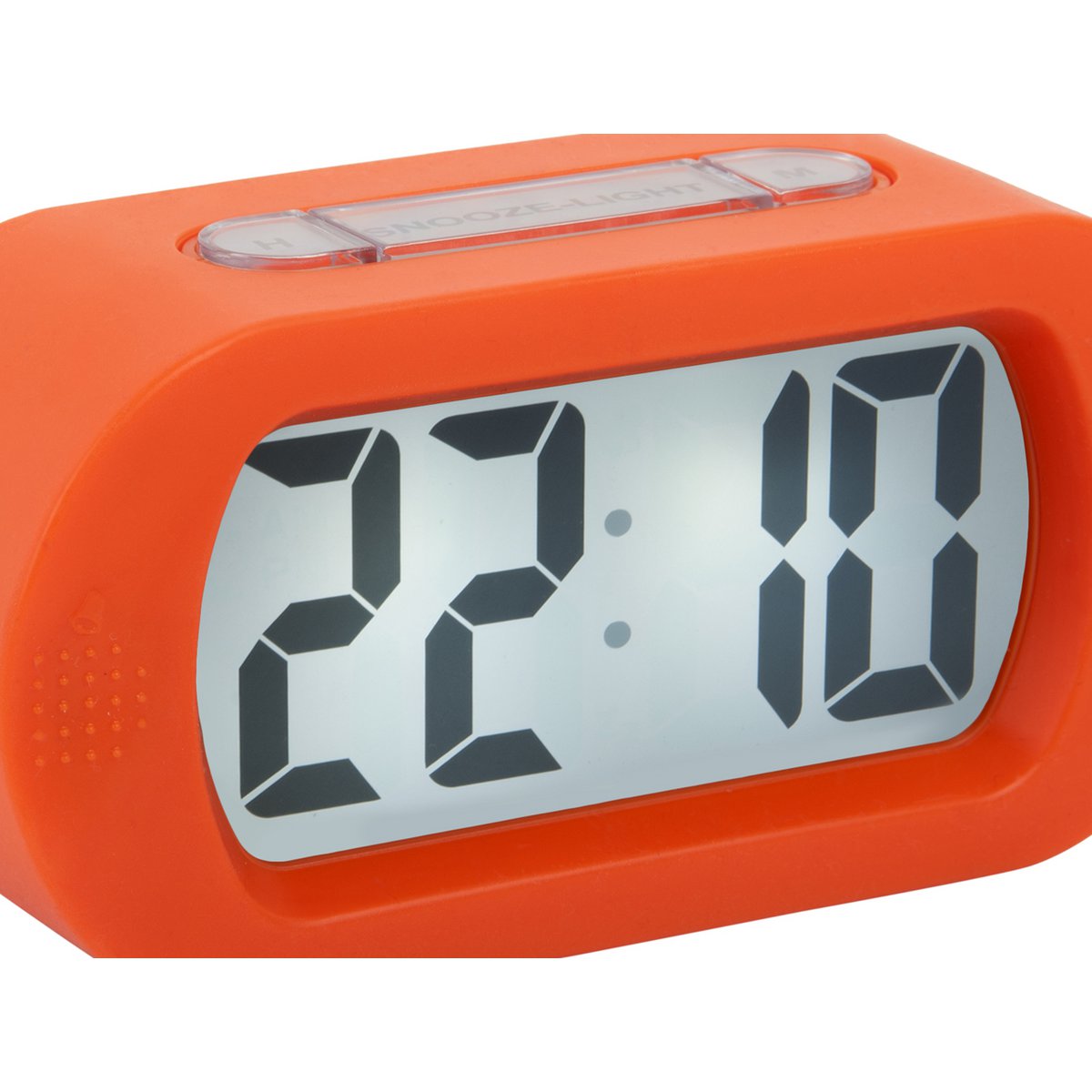 Wekker Karlsson Gummy oranje 14x7 cm silicone