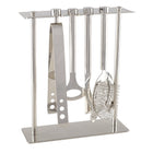 Aulica Bar Tools On Seven Silver-coloured Set For Bar