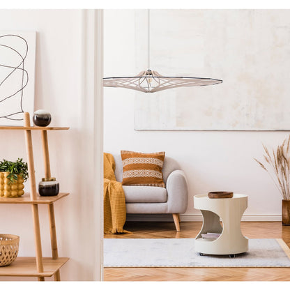 Hanglamp 124 cm zwart MDF