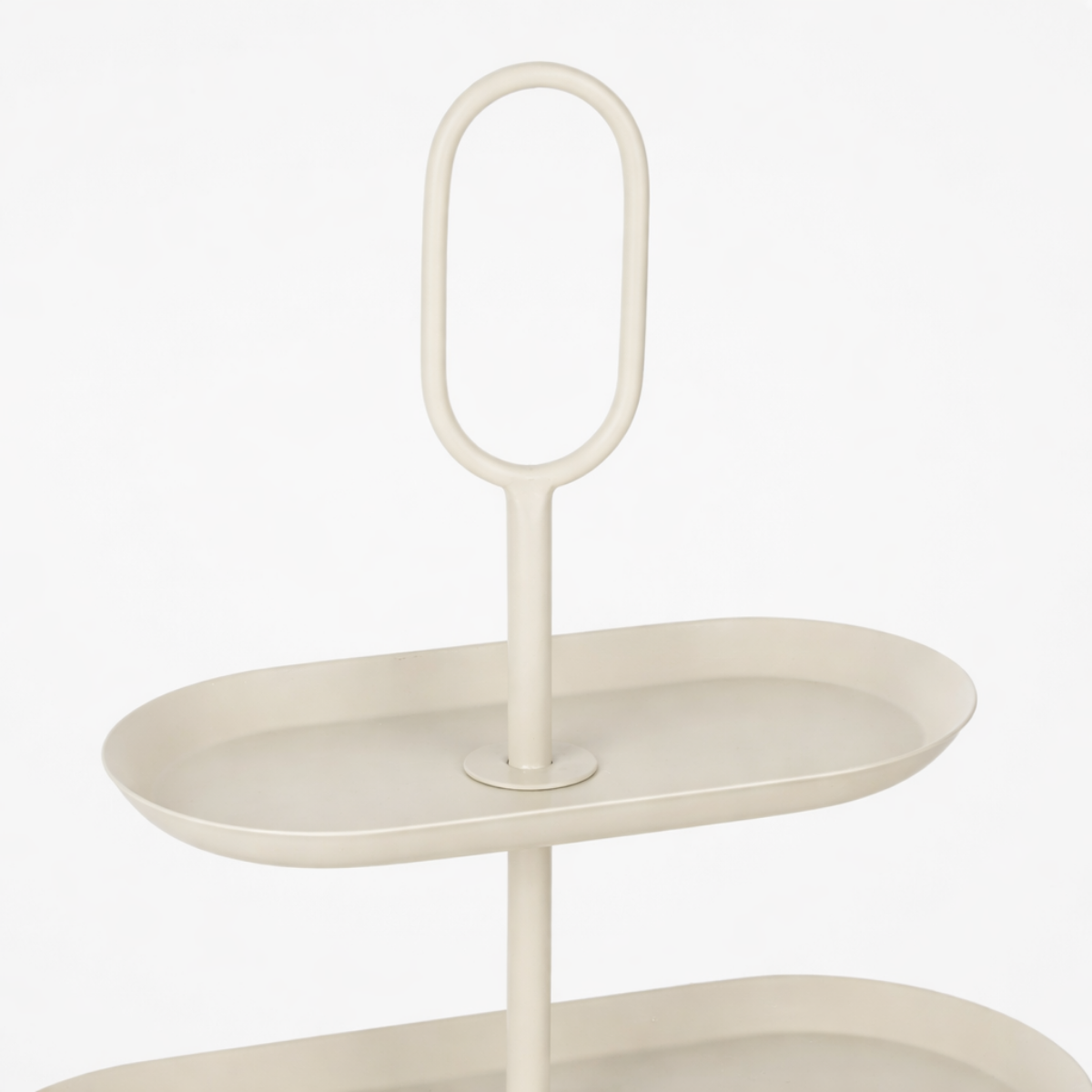 Etagère ijzer beige 3 niveaus 48x20x55 cm