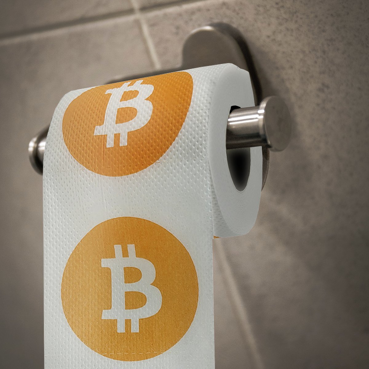 Bitcoin-designed toilet paper