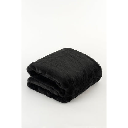 Bronte Fleece Deken Zwart L200 B150 cm Luxe Zacht Fluweel