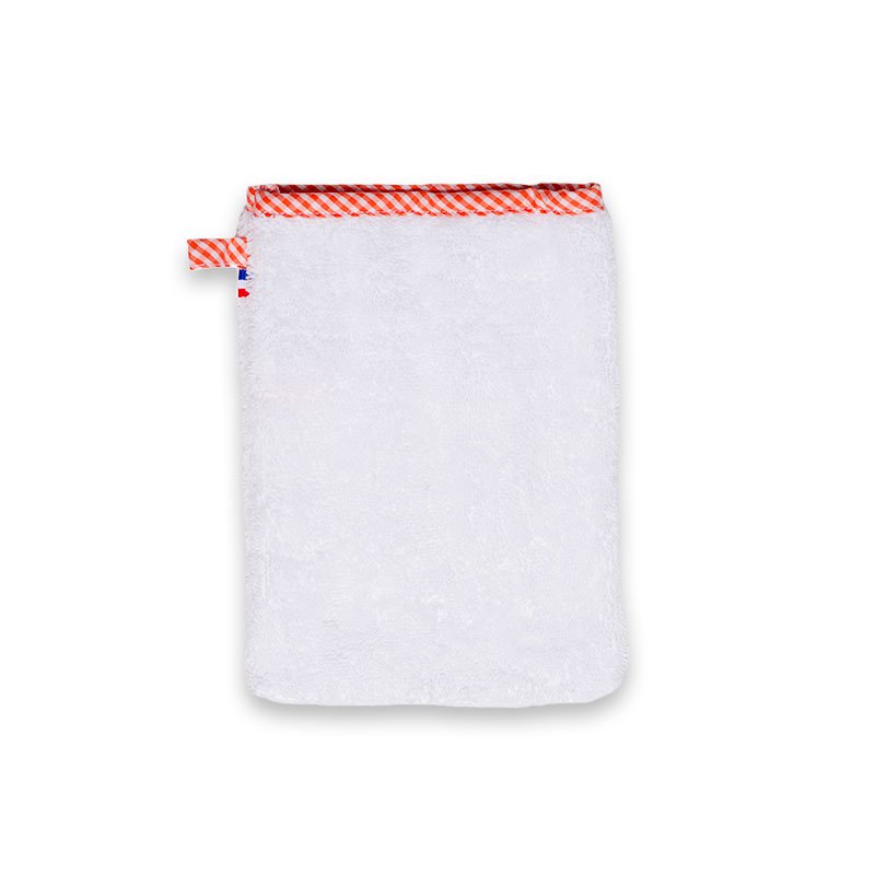 Washandje biologisch katoen wit 15x20 cm