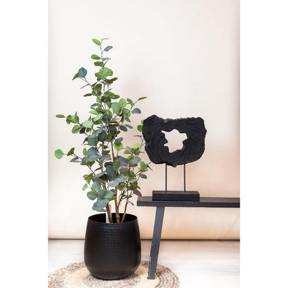 Kunstplant Eucalyptus 120 cm groen zilver