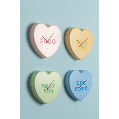 Wall Clock Heart Candy