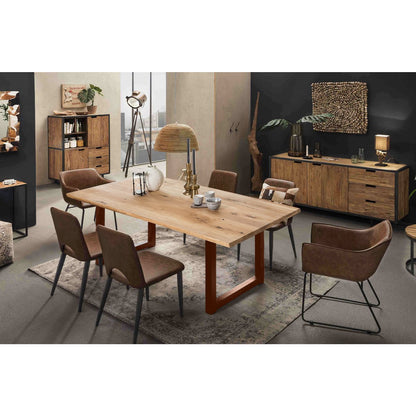 Table base antique brown