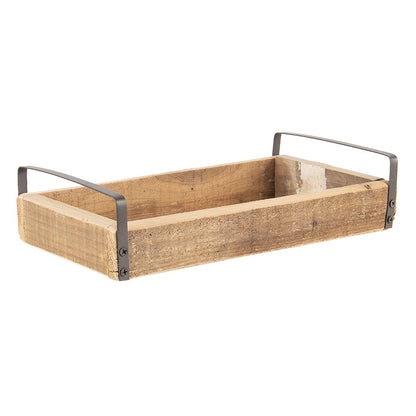 Dienblad set 3 stuks bruin hout