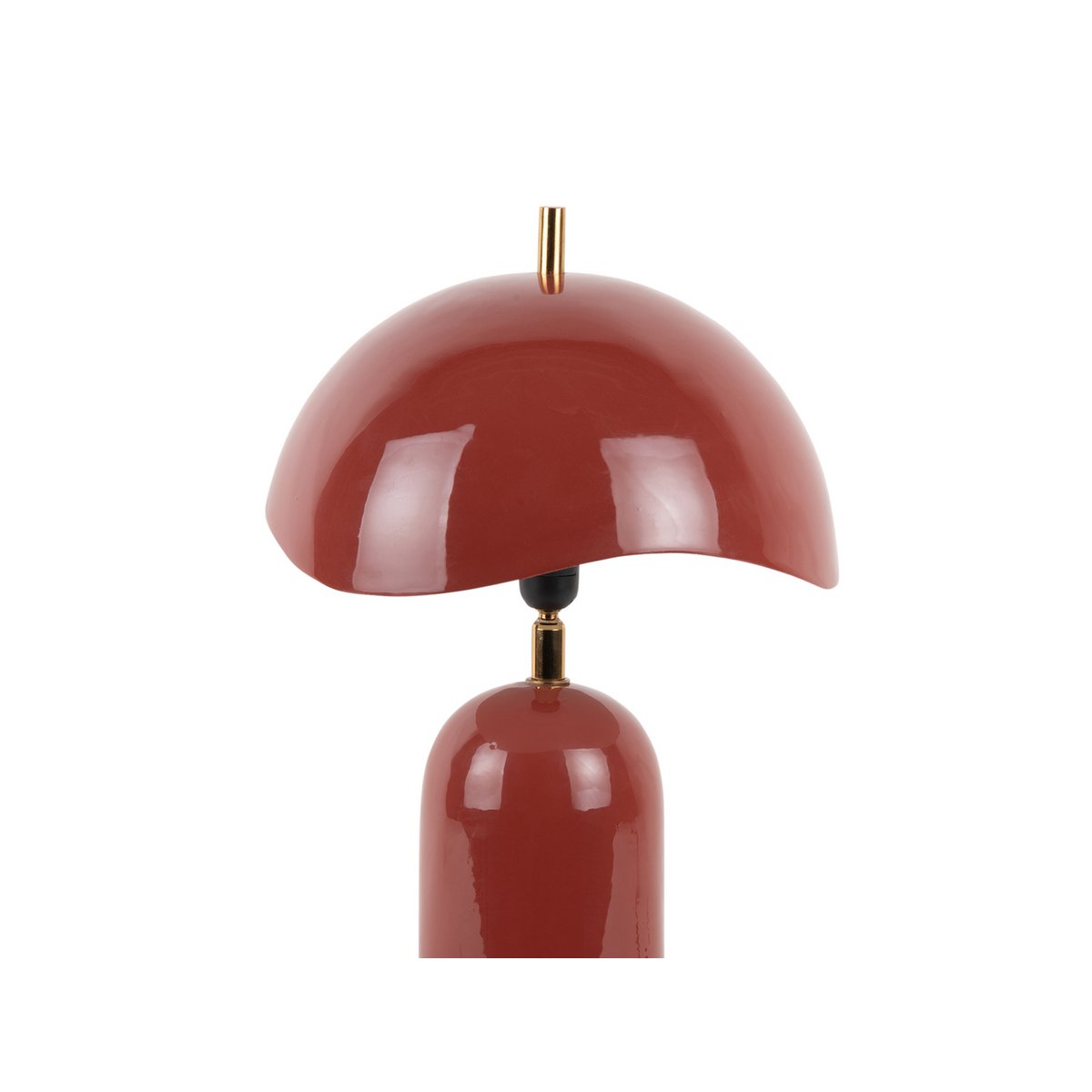 Tafellamp rood 41 cm ijzer