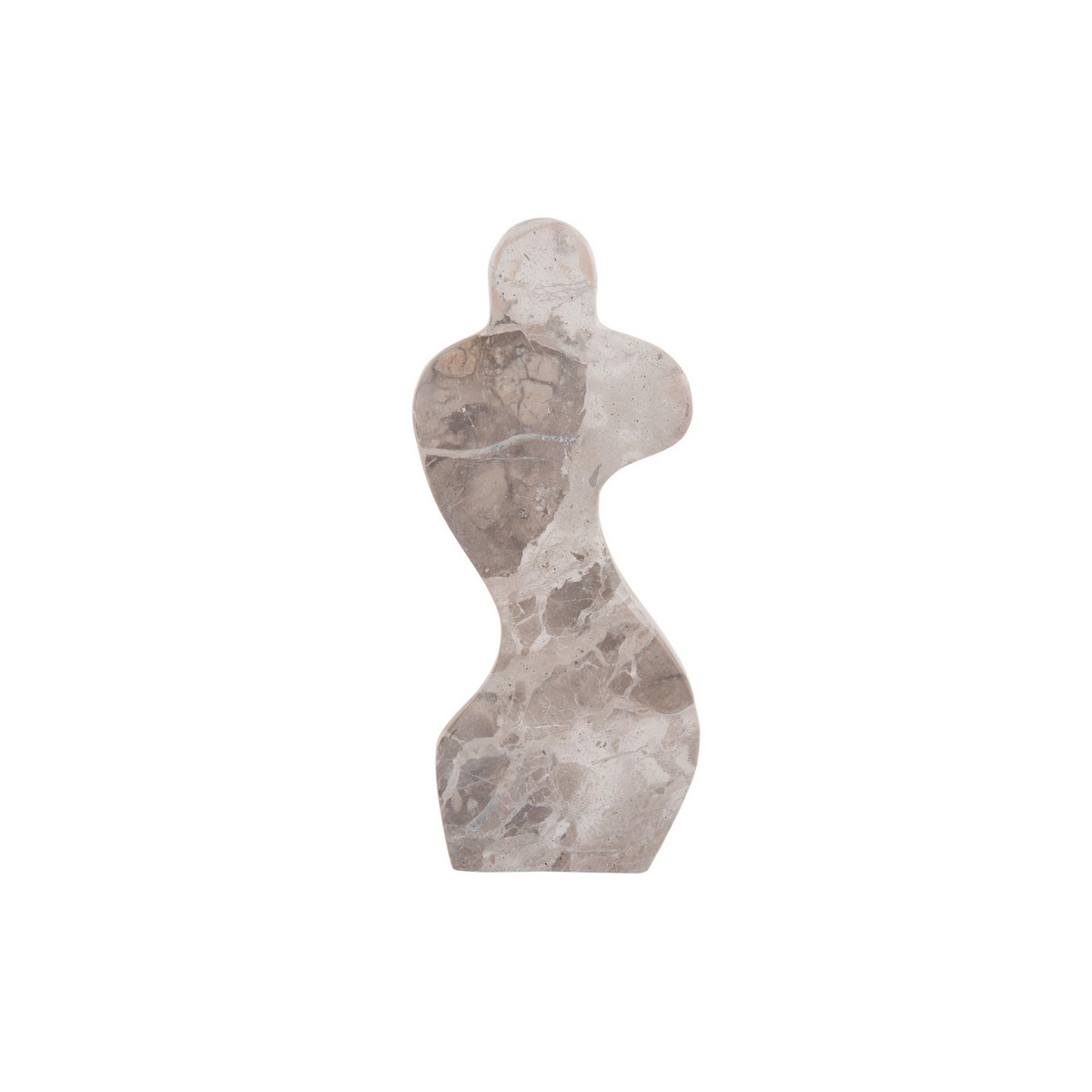 Standbeeld vrouwelijk marmer bruin 10x5x23 cm