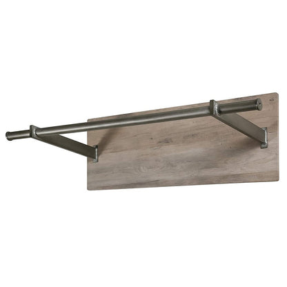 Wandkast 85 cm eiken decor staal