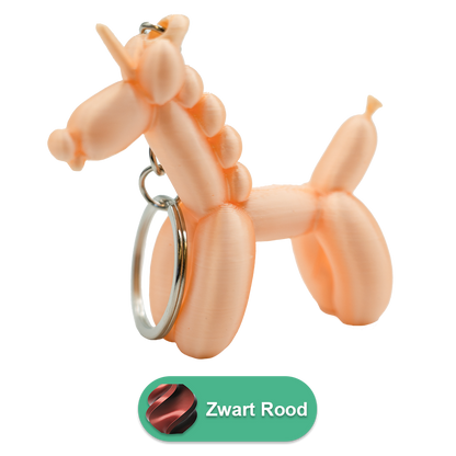 Unicorn Balloon Dog Keychain