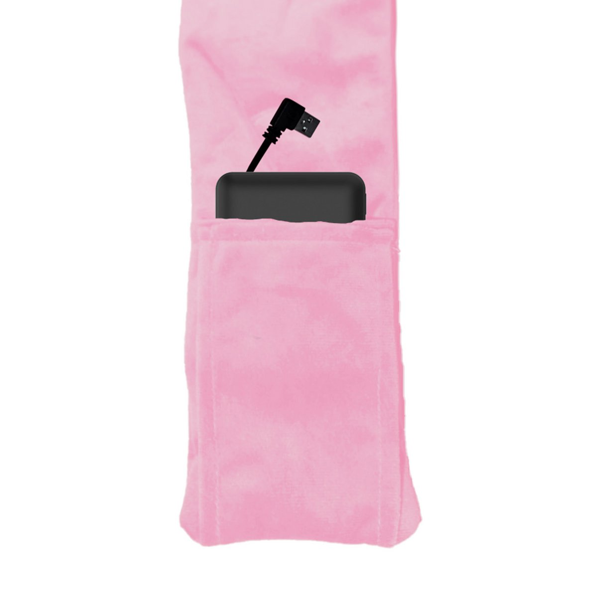 Verwarmde sjaal roze