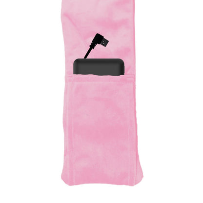 Verwarmde sjaal roze