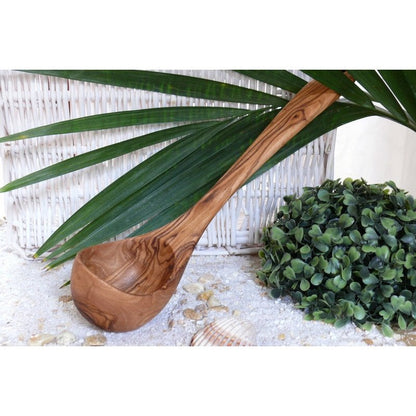 Pollepel olijfhout 25 cm