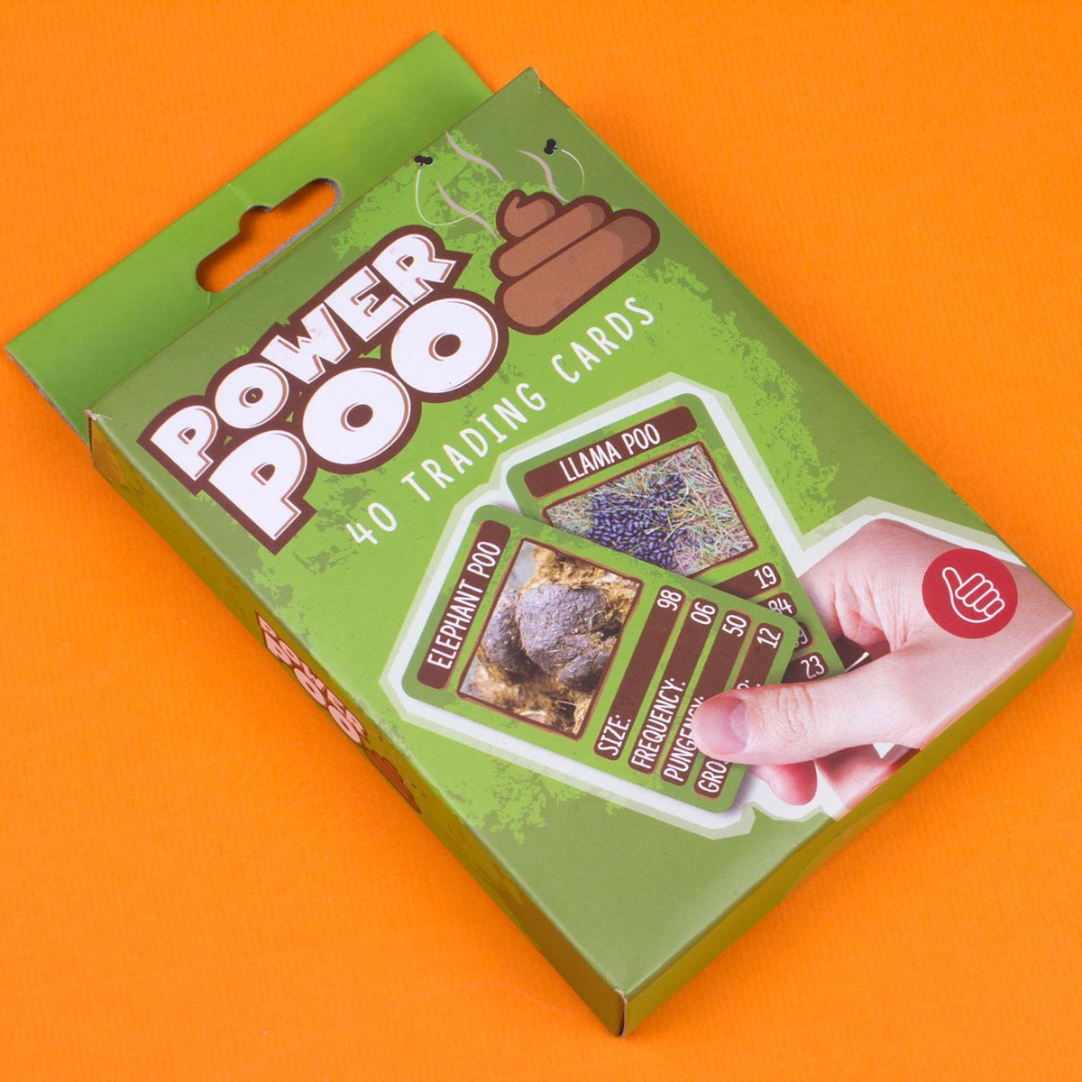 Kwartetspel Power-Poo 40 kaarten Engels