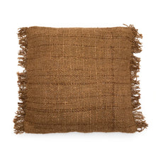 Kussenhoes 60x60 cm bruin katoen