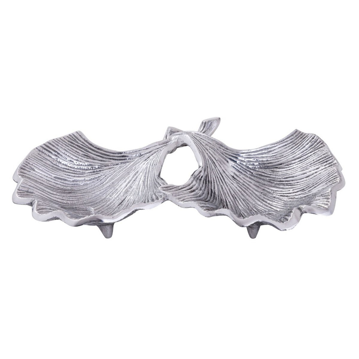 Decoratieve Schelpschaal 18 Delen Ginkgo Blad Goud Zilver