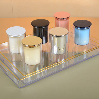 Witte kaars musk parfum 7x11.3 cm glas