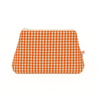 Gingham organic cotton wash bag