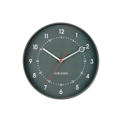 Wandklok 32 cm groen