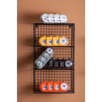 Alarm Clock Retro Tube Calendar Flip