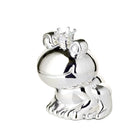 Spaarpot Frog King edel verzilverd 9 cm