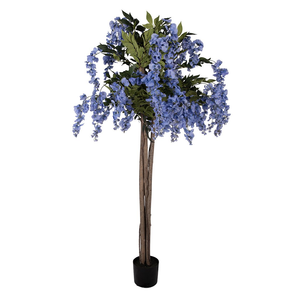 Kunstboom 40x40x170 cm Blauw Kunststof