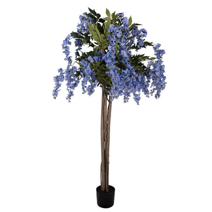 Kunstboom 40x40x170 cm Blauw Kunststof