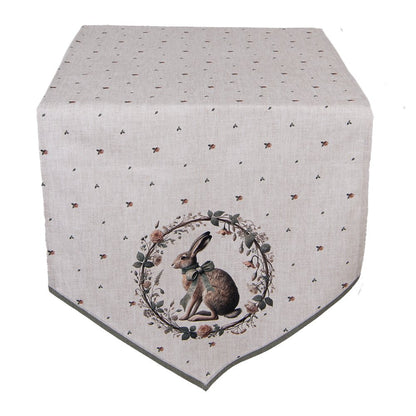 Table Runner 50x160 cm Beige Cotton
