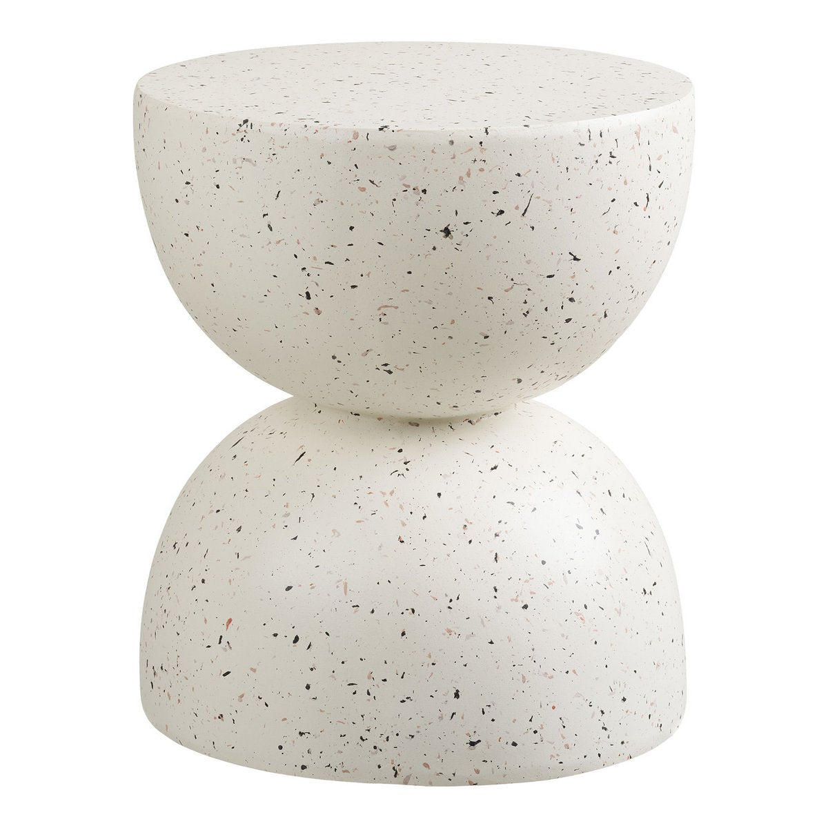 Bijzettafel fiberclay terrazzo-look ø40x45 cm