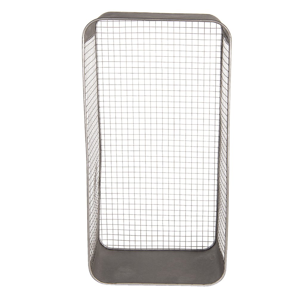 Wandrek 28x15x57 cm grijs metaal