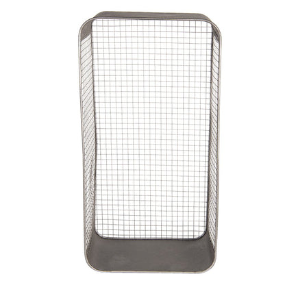 Wandrek 28x15x57 cm grijs metaal