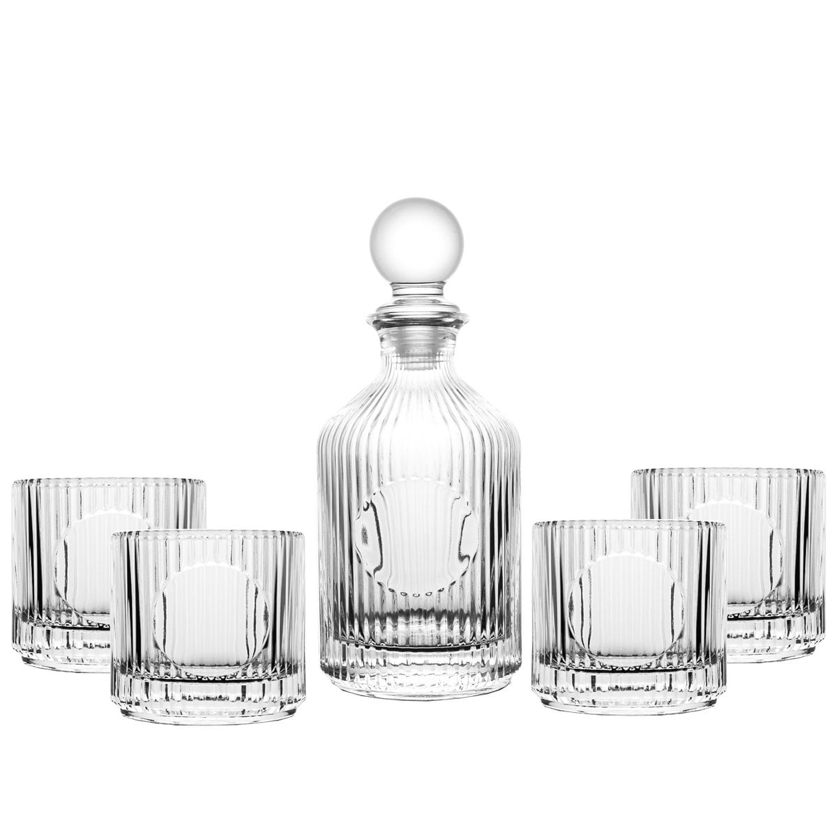 Whisky set met karaf en 4 glazen 500 ml