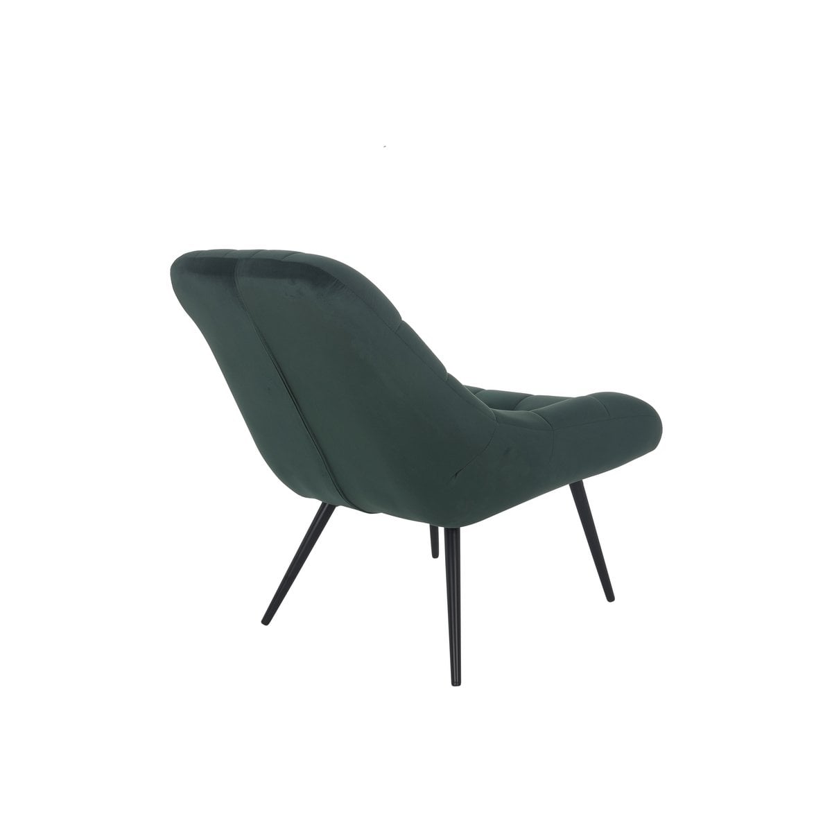 Fauteuil groen fluweel XXL 76x85.6x85.6 cm