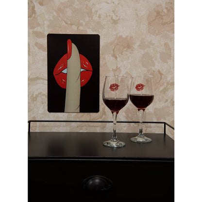 Tekstbord 20x30 cm zwart ijzer