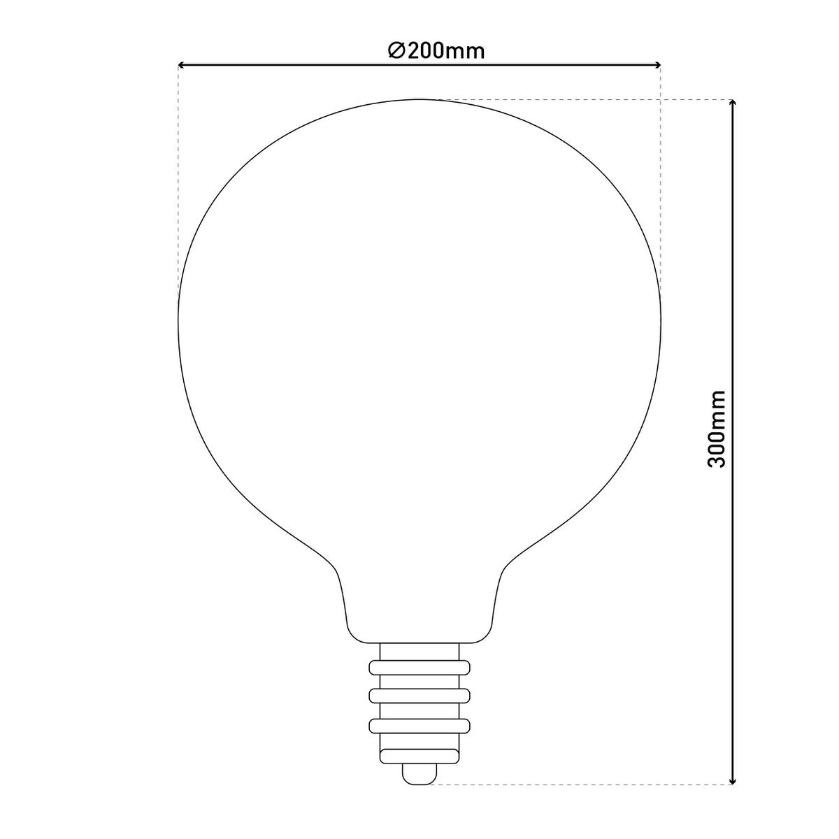 LED Gloeilamp 5W E27 warm wit decoratief