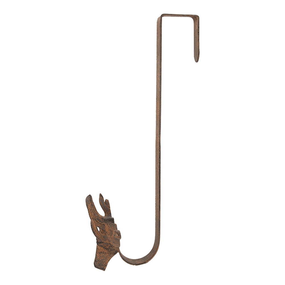 Wandhaak Hert 28x11x37 cm Bruin Metaal